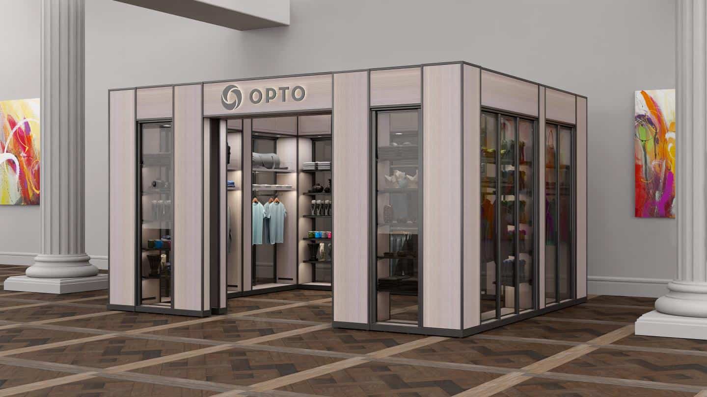 a store inside of a building