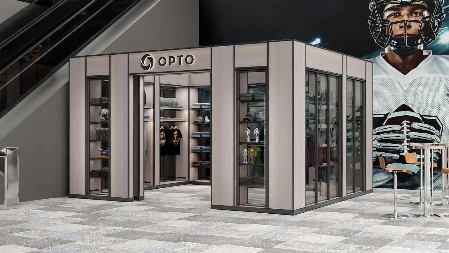 a store inside of a building