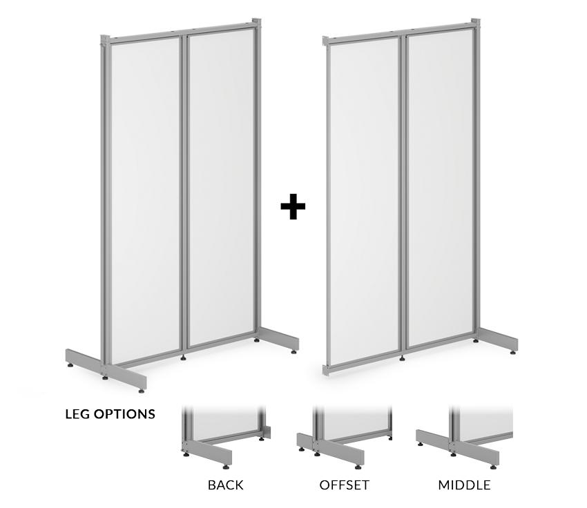 Evolve Collection 48"W High Double Panel Starter/Add-On