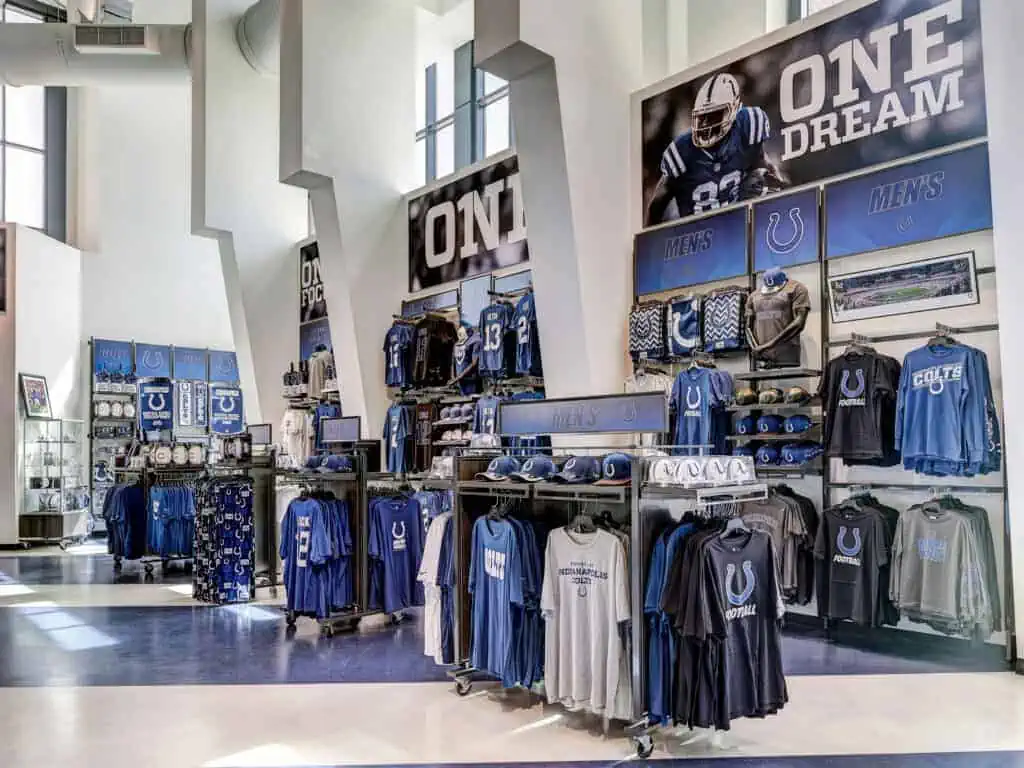 a store inside of a building
