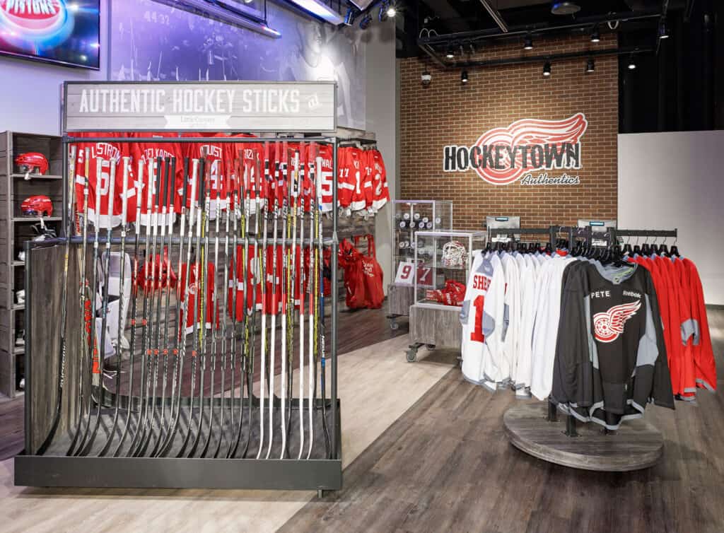 a store inside of a building