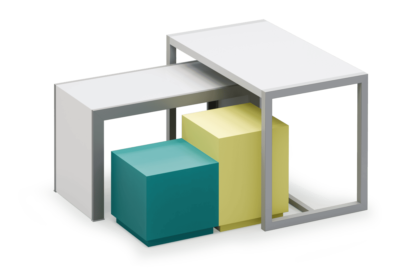 Reveal Extra-Low Laminated Display Cube