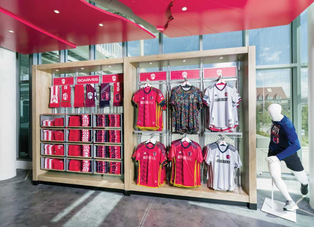 a store inside of a building