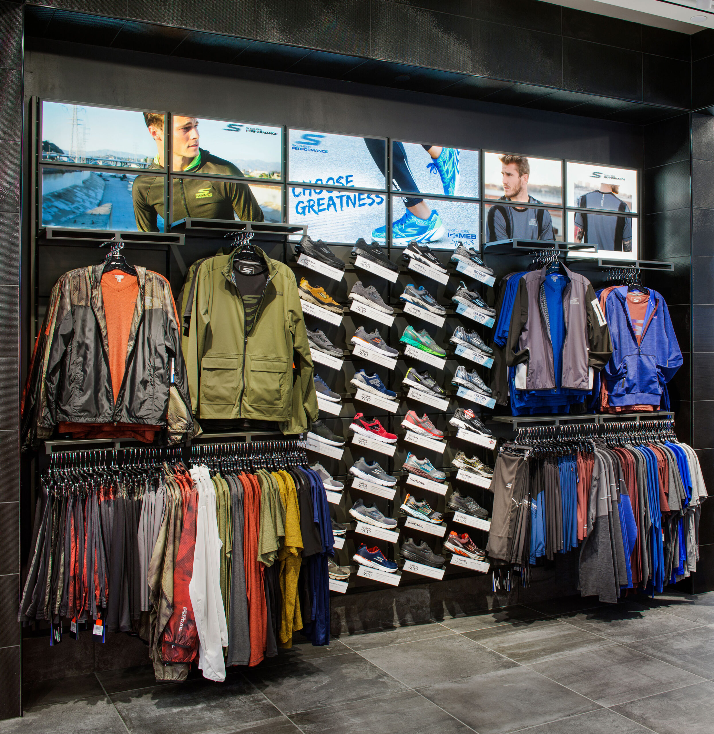 Skechers Performance Store OPTO International Modular Custom Retail Displays