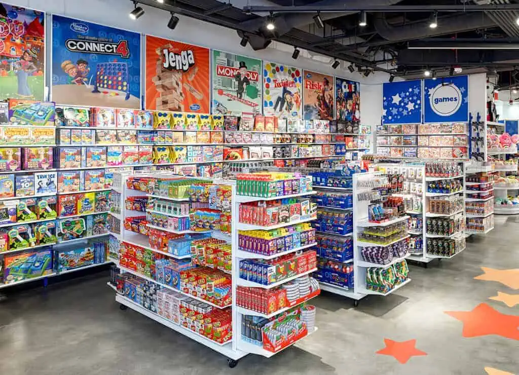 a close up of a store
