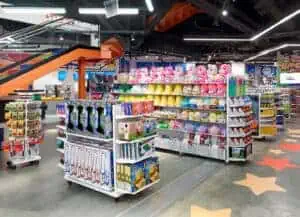 a store inside of a building