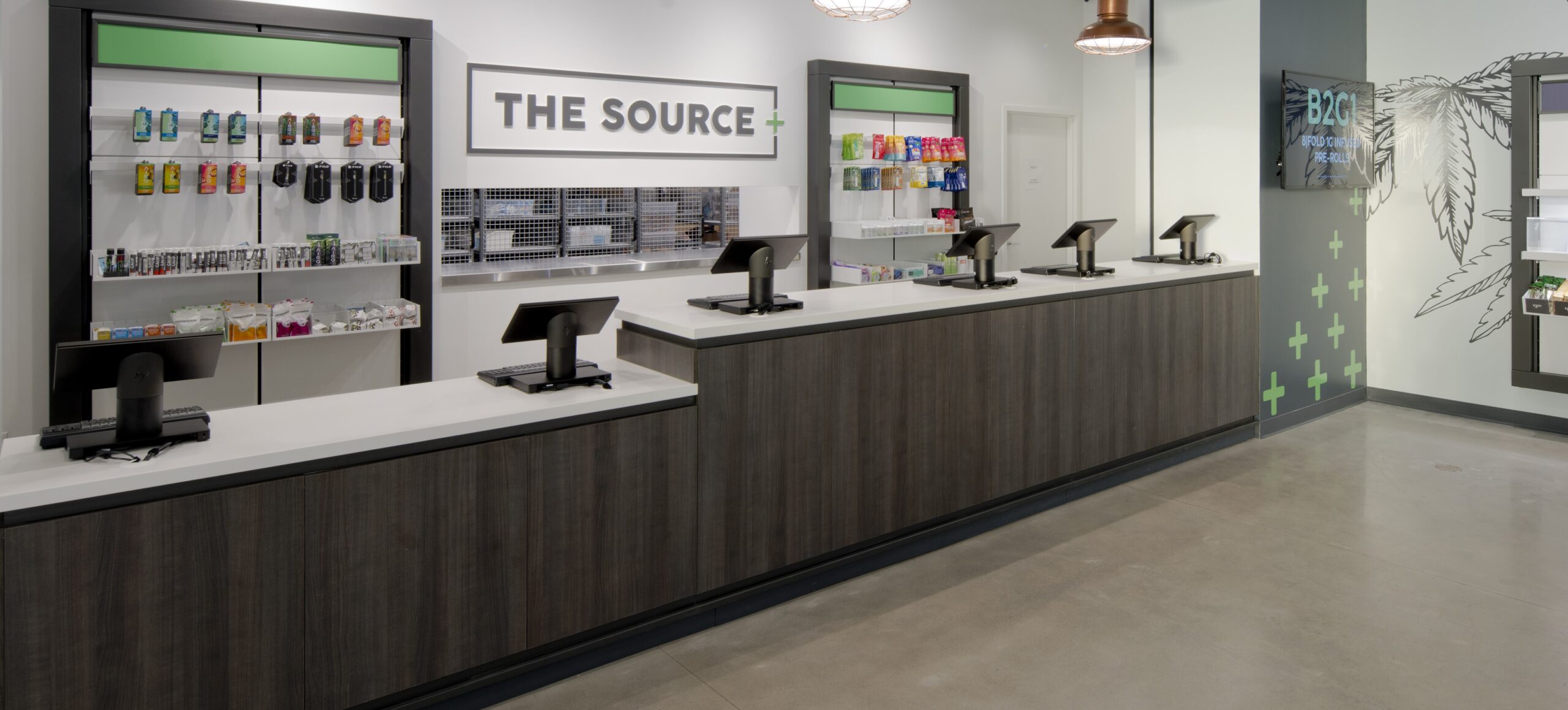 The Source Cannabis Dispensary Counters