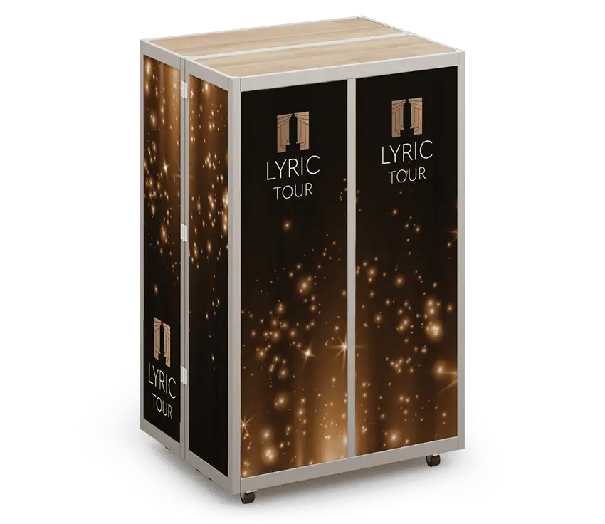 closed branded one hinge clamshell