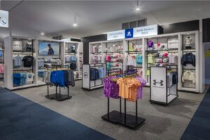 children's clothing racks with PGA gear