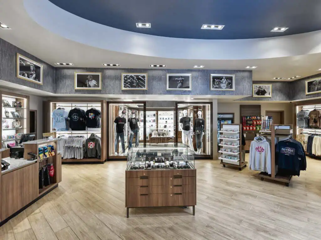 Hard rock casino retail store overview