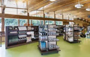 floor and accessory fixtures in canyon store